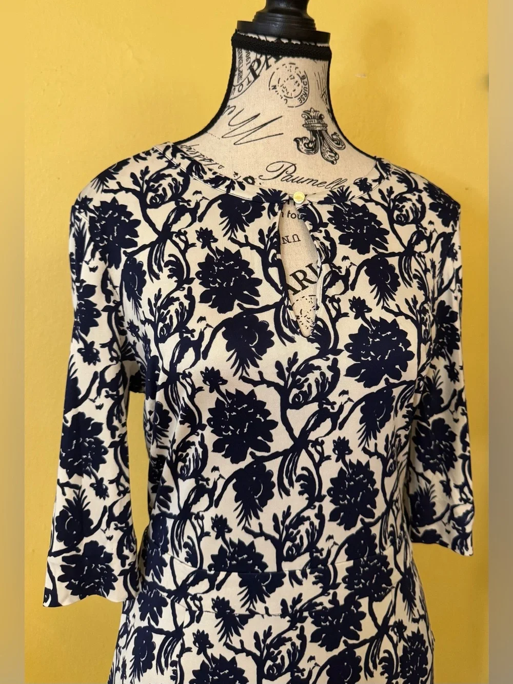 Tory Burch 100% Silk Botanical Print Dress | Japanese Retail